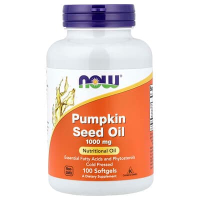 Norland NOW Foods, Pumpkin Seed Oil, 100 Softgels (1,000 mg per Softgel) supplement Uganda UGX 53,920