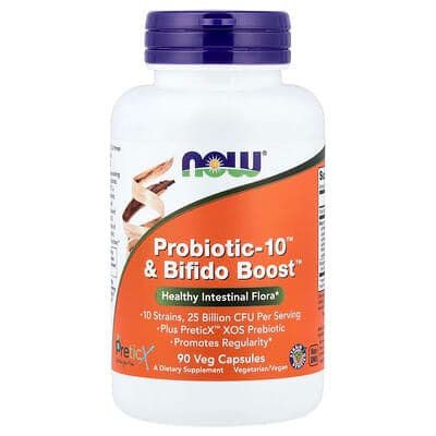 Norland NOW Foods, Probiotic-10™ & Bifido Boost™, 90 Veg Capsules supplement Uganda UGX 77,557