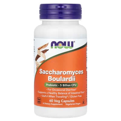 Norland NOW Foods, Saccharomyces Boulardii, Probiotic , 5 Billion CFU, 60 Veg Capsules supplement Uganda UGX 56,566