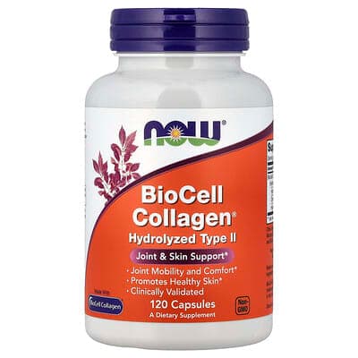 Norland NOW Foods, BioCell Collagen®, Hydrolyzed Type II, 120 Capsules supplement Uganda UGX 112,929