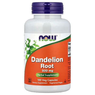 Norland NOW Foods, Dandelion Root, 500 mg, 100 Veg Capsules supplement Uganda UGX 31,956