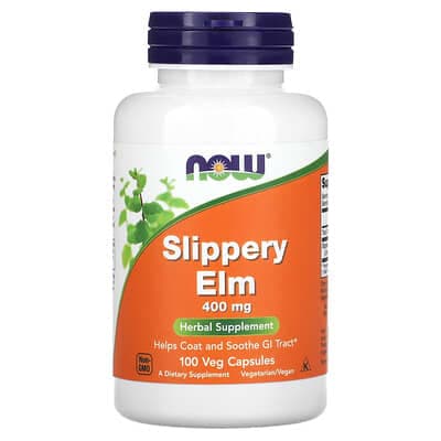 Norland NOW Foods, Slippery Elm, 400 mg, 100 Veg Capsules supplement Uganda UGX 37,392