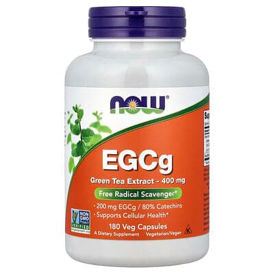 Norland NOW Foods, EGCg, Green Tea Extract, 400 mg, 180 Veg Capsules product Uganda UGX 88,686
