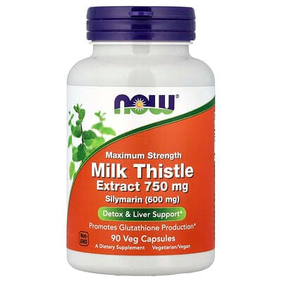 Norland NOW Foods, Milk Thistle Extract, 750 mg, 90 Veg Capsules supplement Uganda UGX 103,323