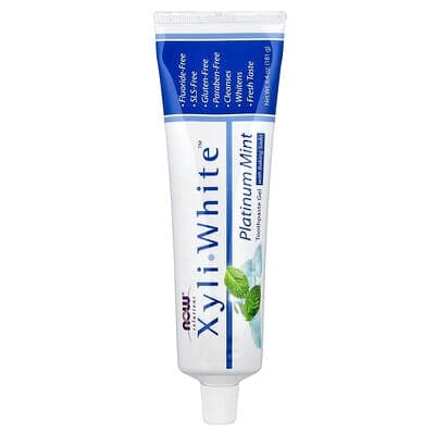 Norland NOW Foods, Solutions, XyliWhite™, Toothpaste Gel with Baking Soda, Platinum Mint, 6.4 oz (181 g) product Uganda UGX 25,192