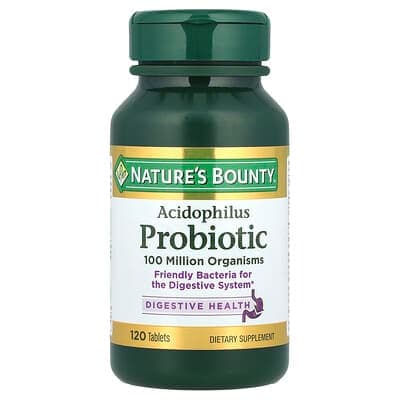 Norland Nature's Bounty, Acidophilus Probiotic, 120 Tablets (0.5 mg per Tablet) supplement Uganda UGX 45,184