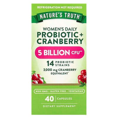 Norland Nature's Truth, Women's Daily Probiotic + Cranberry, 40 Capsules supplement Uganda UGX 46,532
