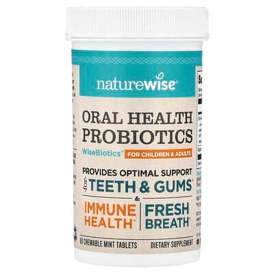 Norland NatureWise, Oral Health Probiotics, For Children & Adults, Mint, 60 Chewable Tablets supplement Uganda UGX 120,985