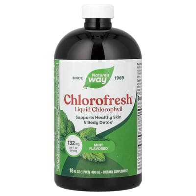 Norland Nature's Way, Chlorofresh®, Liquid Chlorophyll, Mint, 16 fl oz (480 ml) supplement Uganda UGX 61,904