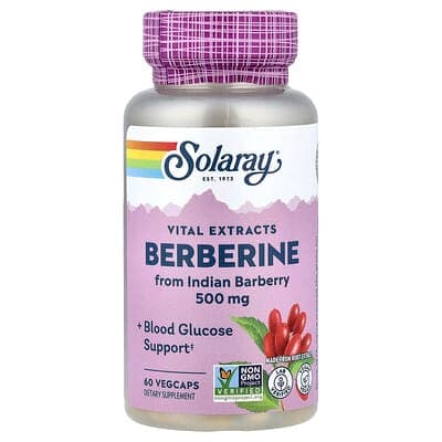 Norland Solaray, Vital Extracts, Berberine, 500 mg, 60 VegCaps supplement Uganda UGX 69,585