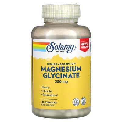 Norland Solaray, Magnesium Glycinate, High Absorption , 350 mg, 120 VegCaps (87.5 mg per VegCap) supplement Uganda UGX 63,238