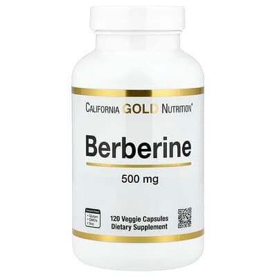 Norland California Gold Nutrition, Berberine HCI, 500 mg, 120 Veggie Capsules supplement Uganda UGX 129,779