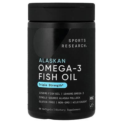 Norland Sports Research, Alaskan Omega-3 Fish Oil, 90 Softgels supplement Uganda UGX 129,467