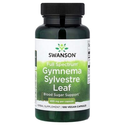 Norland Swanson, Full Spectrum® Gymnema Sylvestre Leaf, 400 mg, 100 Vegan Capsules supplement Uganda UGX 18,956