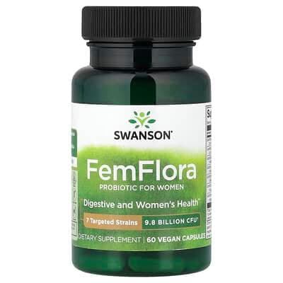 Norland Swanson, FemFlora, Probiotic For Women, 9.8 billion CFU, 60 Vegan Capsules supplement Uganda UGX 51,219