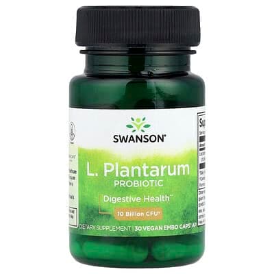 Norland Swanson, L. Plantarum Probiotic, 10 Billion CFU, 30 Vegan EMBO Caps AP supplement Uganda UGX 43,170