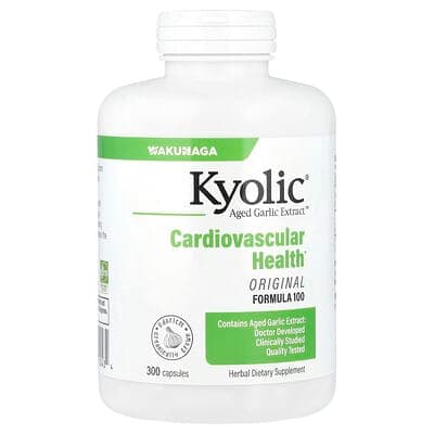Norland Kyolic, Aged Garlic Extract™, Cardiovascular Health, Original Formula 100, 300 Capsules (300 mg per Capsule) supplement Uganda UGX 121,196