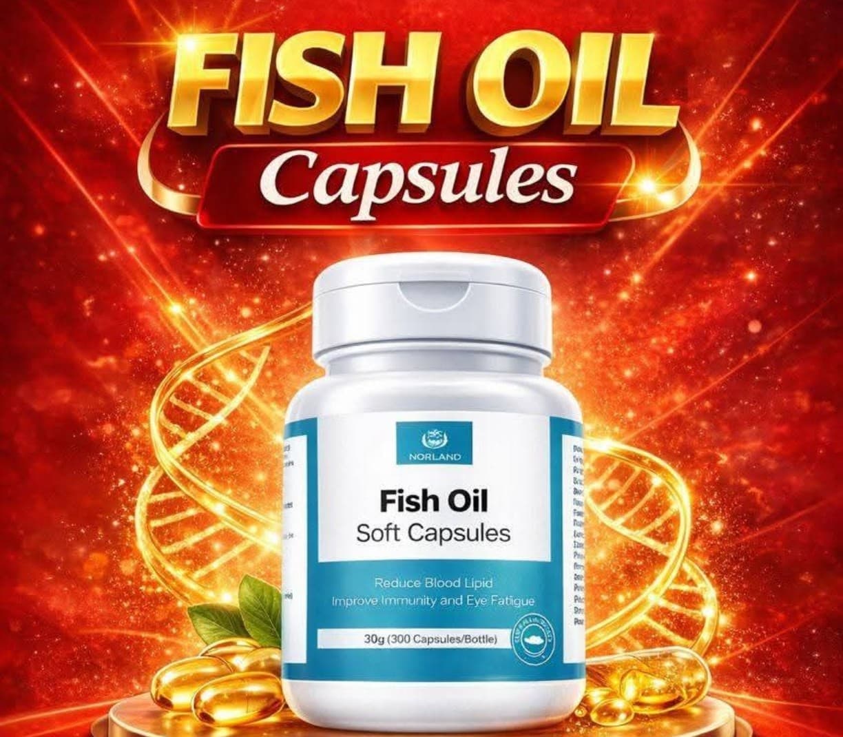 Norland Norland Fish Oil Soft Capsules (30g - 300 Capsules) supplement Uganda UGX 120,000