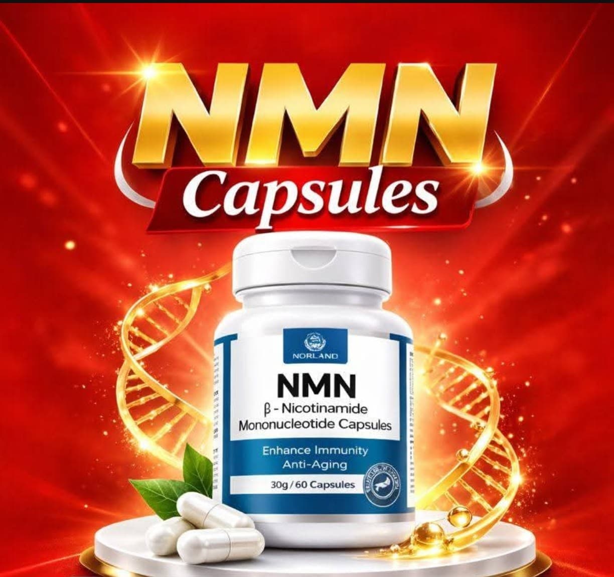 Norland Norland NMN beta-Nicotinamide Mononucleotide Capsules (30g - 60 Capsules) supplement Uganda UGX 130,000