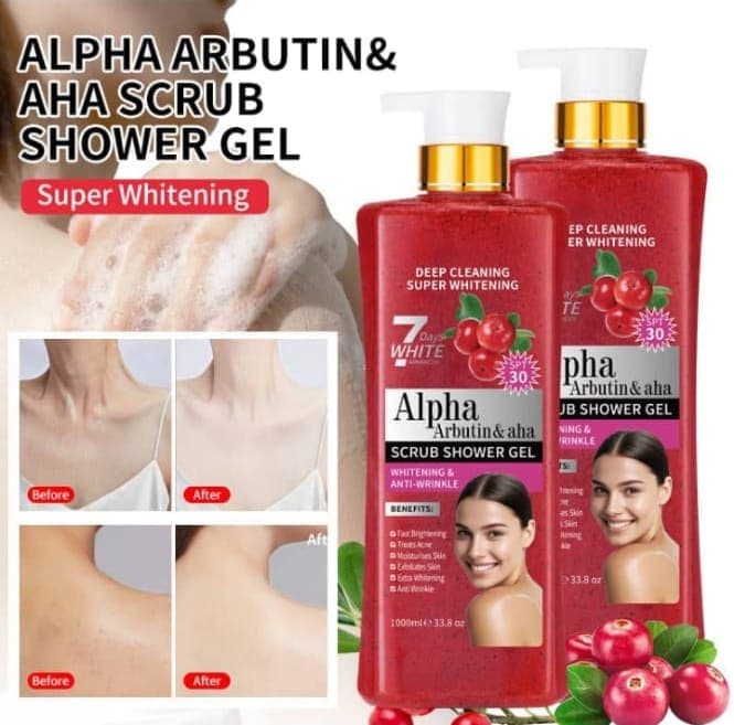 Norland Alpha Arbutin & AHA Scrub Shower Gel supplement Uganda UGX 70,000
