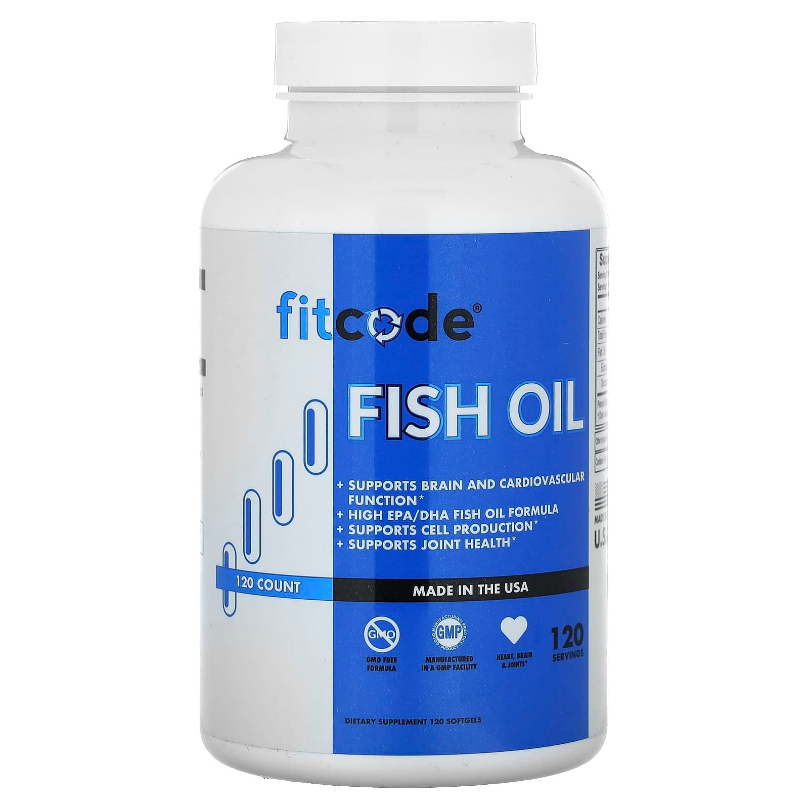 Norland Fitcode, Fish Oil 1000mg , 120 Softgels supplement Uganda UGX 150,000