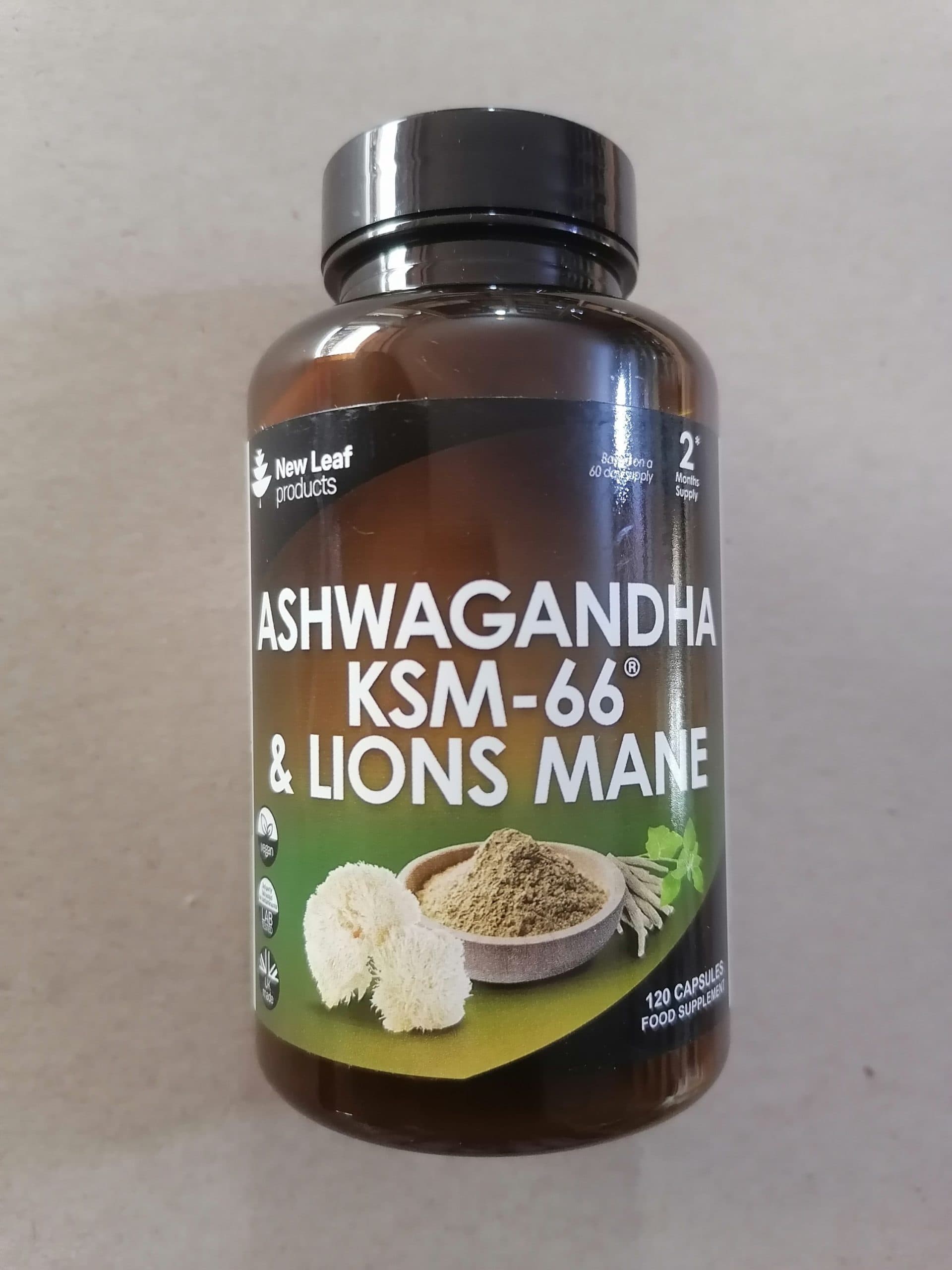 Norland Ashwagandha KSM-66 Lions Mane 120 Veg Caps Black Pepper supplement Uganda UGX 130,000