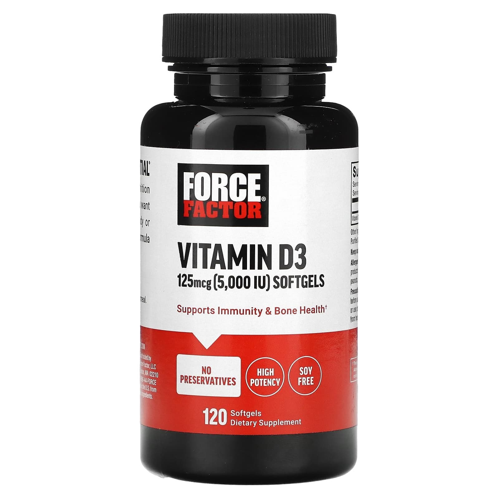Norland Force Factor, Vitamin D3 5000 IU, 125 McG, 120 Softgels supplement Uganda UGX 150,000