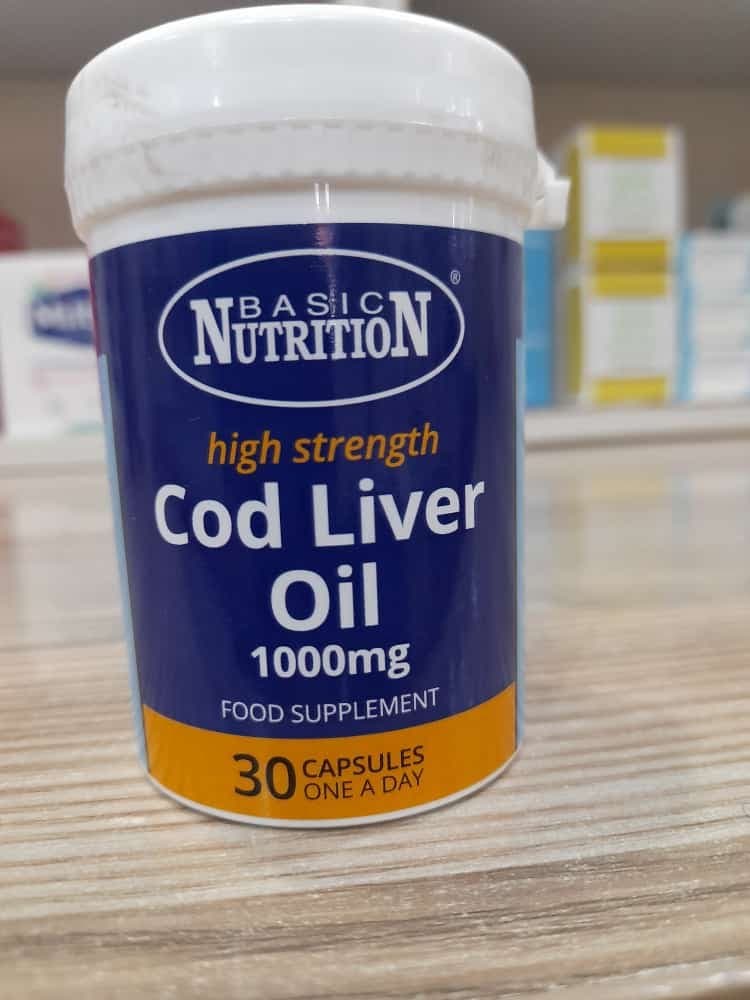 Norland Basic Nutrition Cod Liver Oil 1000mg – 30 Capsules supplement Uganda UGX 30,000