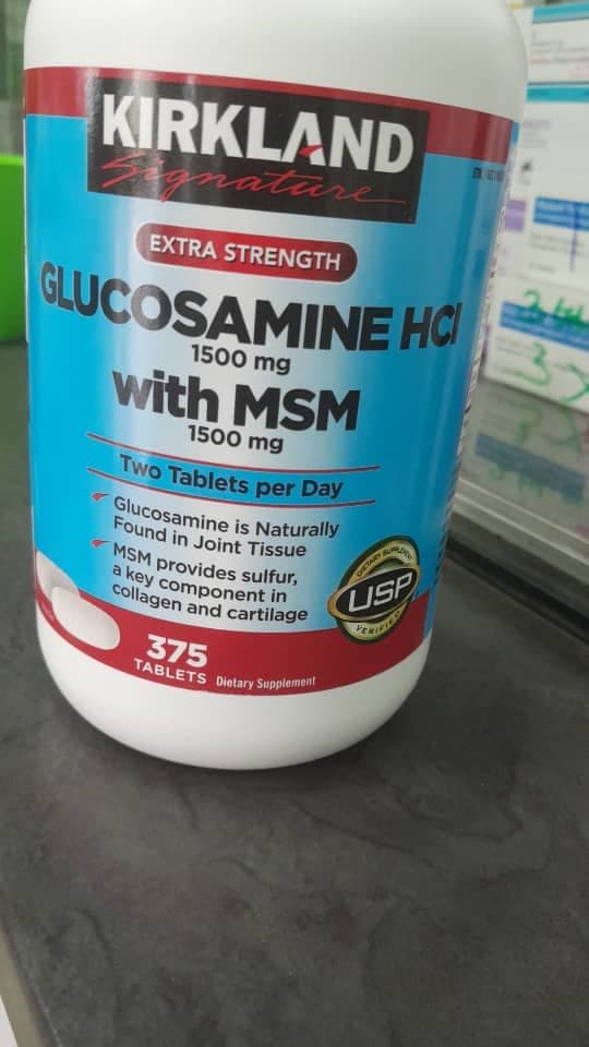 Norland Kirkland Signature Glucosamine with MSM 3000mg , 375 Tablets supplement Uganda UGX 250,000