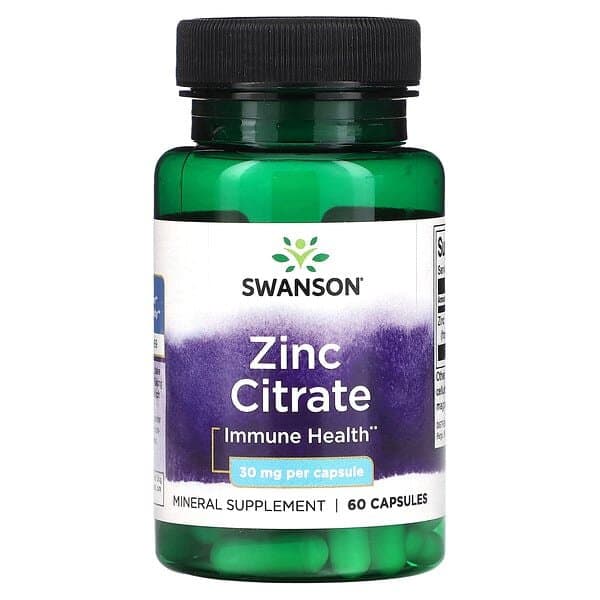 Norland Swanson, Zinc Citrate, 30 mg , 60 Capsules supplement Uganda UGX 35,000