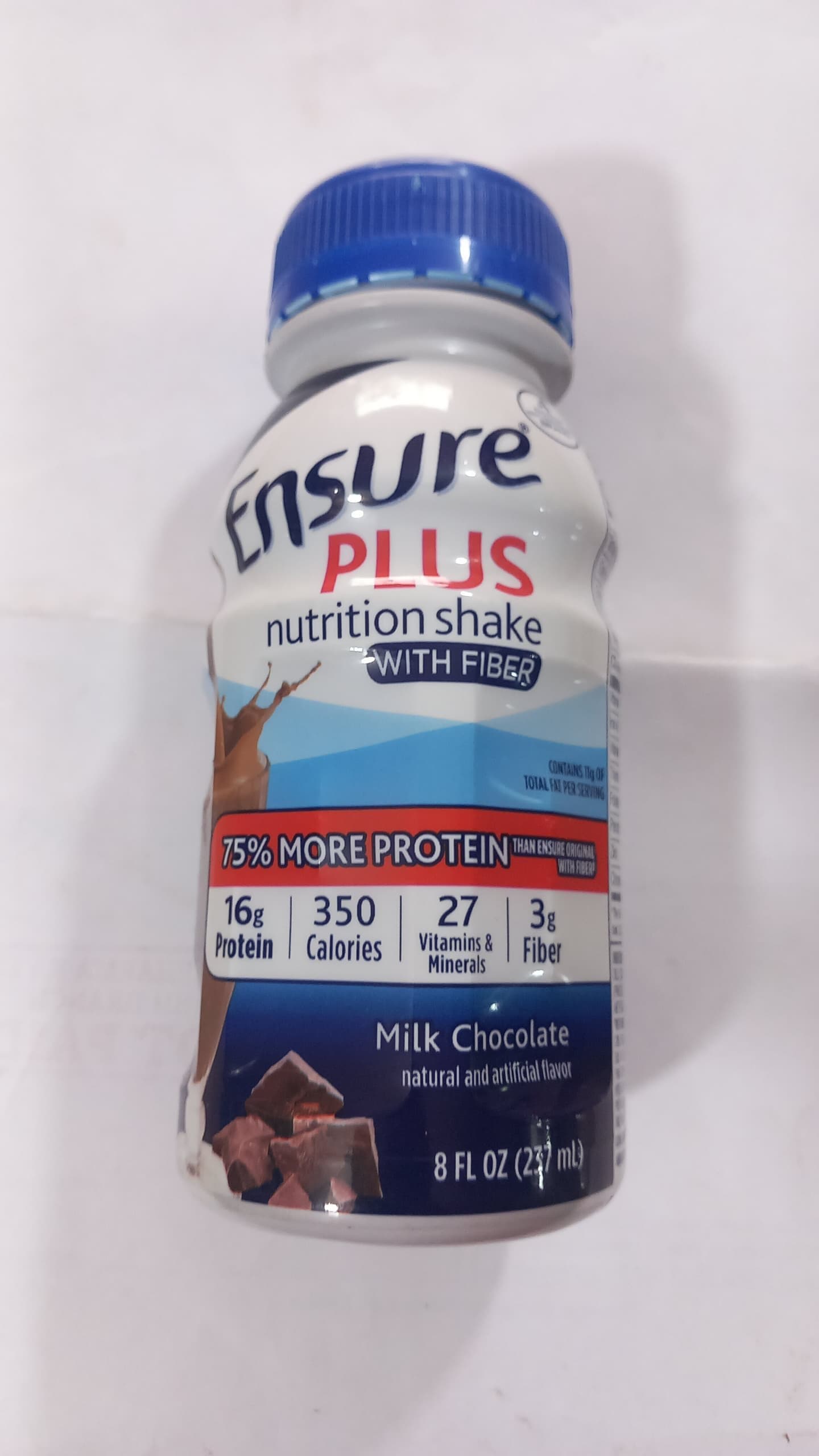 Norland Ensure Plus Milk Chocolate Nutrition Shake With Fiber | Meal Replacement Shake | Ready To Drink | 16g Protein and 27 Vitamins and Minerals | 1 bottle supplement Uganda UGX 25,000