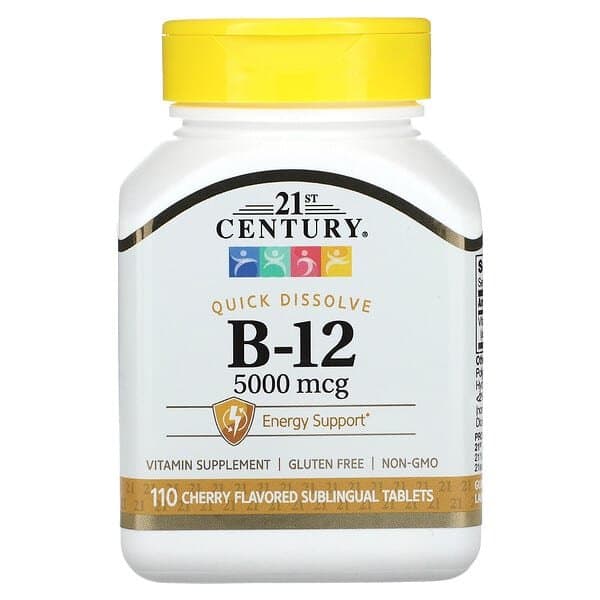 Norland 21st Century, Vitamin B12 5000 mcg, 110 Sublingual Tablets supplement Uganda UGX 145,000