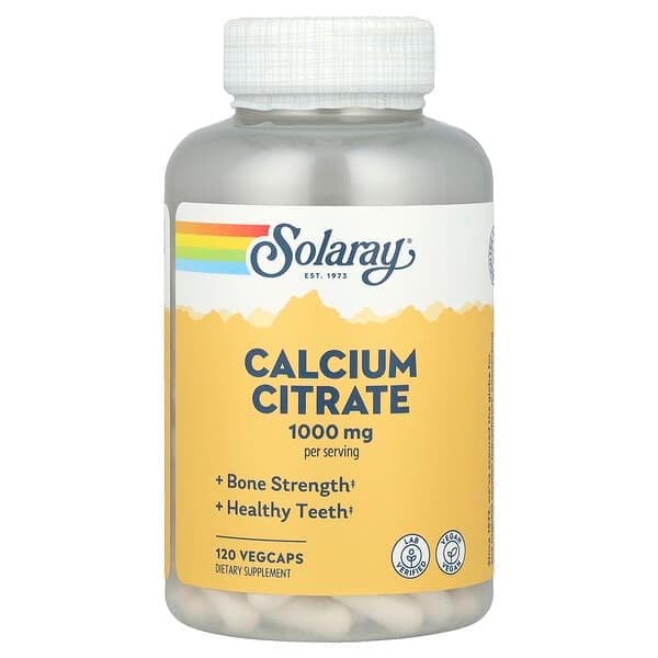 Norland Solaray, Calcium Citrate, 1,000 mg, 120 VegCaps (250 mg per Capsule) supplement Uganda UGX 110,000