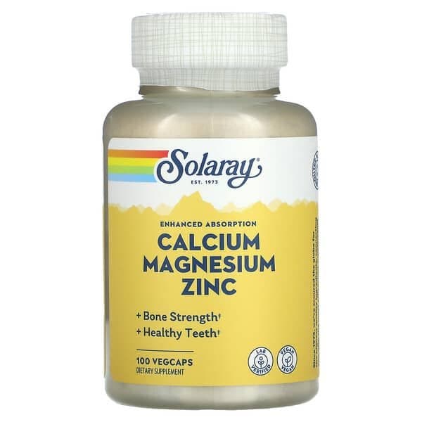 Norland Solaray, Calcium Magnesium Zinc, 100 VegCaps supplement Uganda UGX 105,000