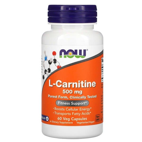 Norland NOW Foods, L-Carnitine, 500 mg, 60 Veg Capsules supplement Uganda UGX 145,000