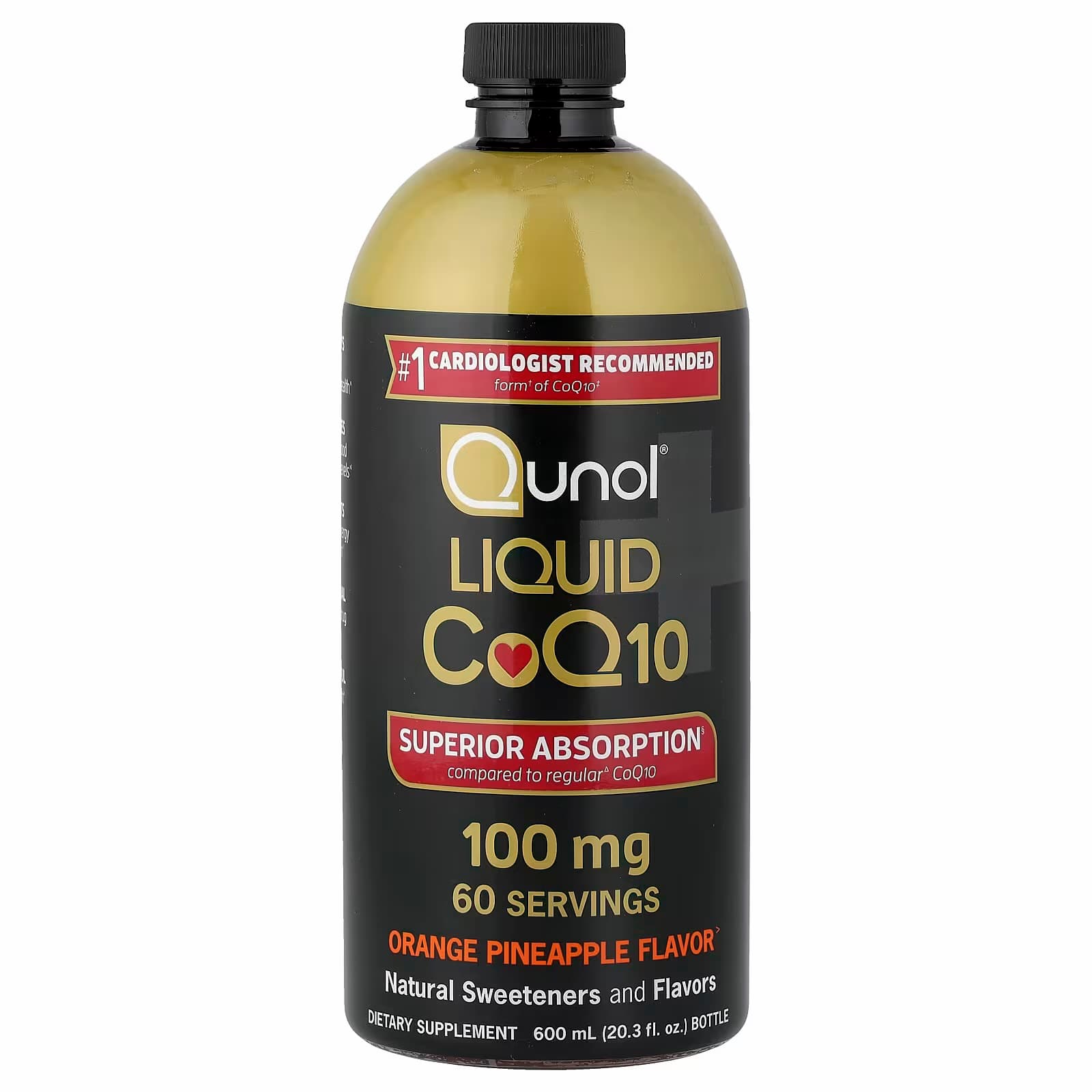 Norland Qunol Liquid CoQ10, Orange Pineapple, 20.3 fl oz (600 ml) supplement Uganda UGX 300,000